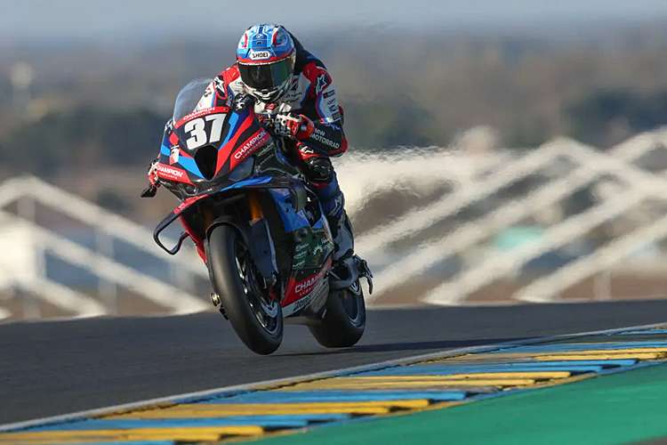 Am zweiten Tag des Tests in Le Mans war die BMW-Mannschaft eine Klasse für sich