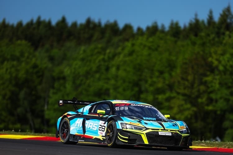 Steven Palette fuhr im Haas RT Audi die Bestzeit