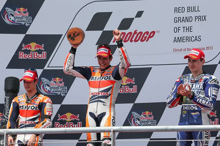 Platz 1: Mit seinem Sieg im erst zweiten Rennen der MotoGP schrieb Marc Márquez Geschichte.