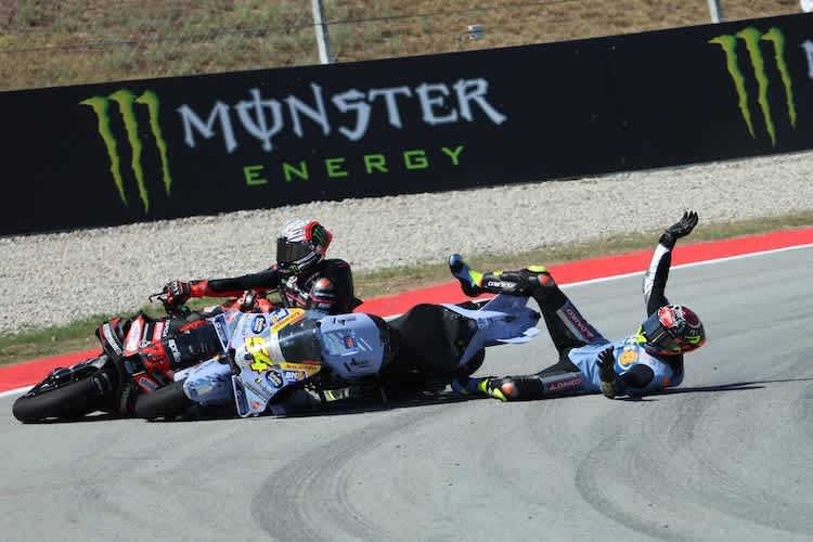 Nicht gut: Aldeguer räumte Marco Bezzecchi ab