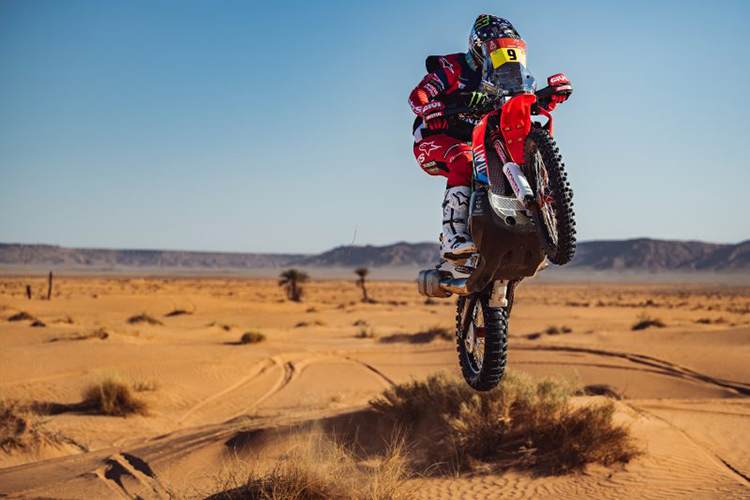 Gesamtsieger der Dakar 2024: Ricky Brabec, USA, auf Honda.