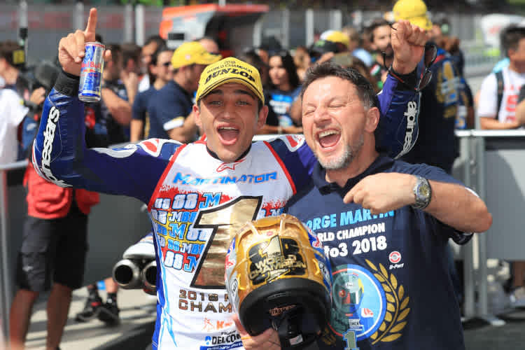 2018 bescherte Jorge Martin Fausto Gresini den dritten WM-Titel als Teambesitzer
