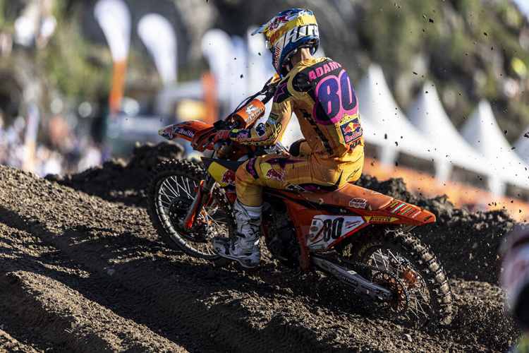 Andrea Adamo gewann den ersten Lauf der MX2 Klasse in Uddevalla