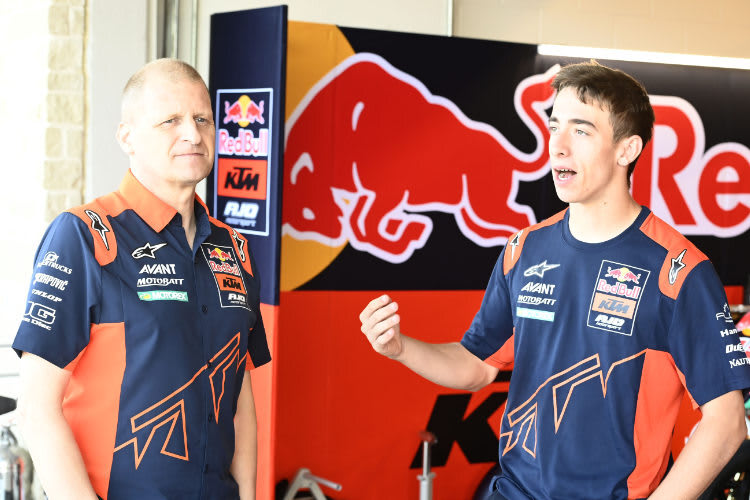 Aki Ajo (li.) und Pedro Acosta: 2023 zusammen Moto2-Weltmeister