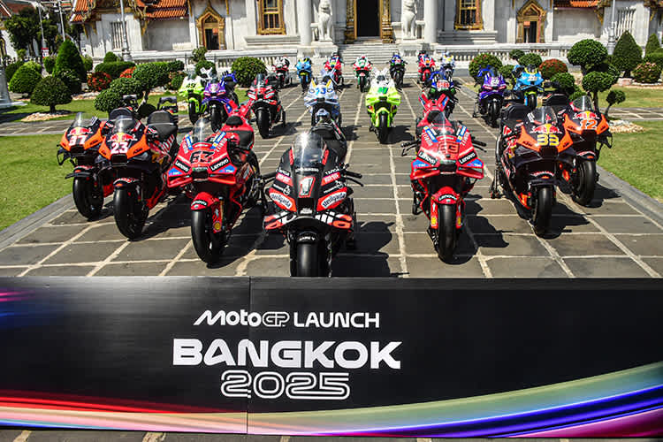 Beim Launch-Event in Bangkok wurden alle Motorräder der neuen Saison vorgestellt