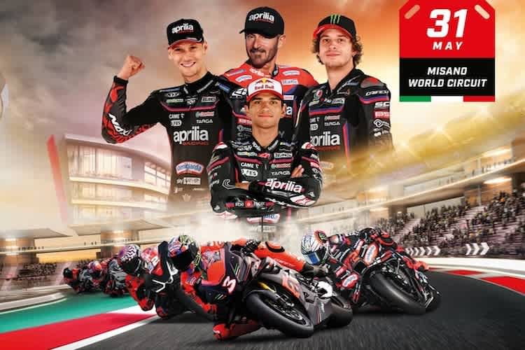 Teil des All-Stars-Events: Trackday mit den Aprilia-Werksfahrern