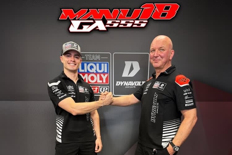 Manuel Gonzalez mit Intact-GP-Teamchef Jürgen Lingg