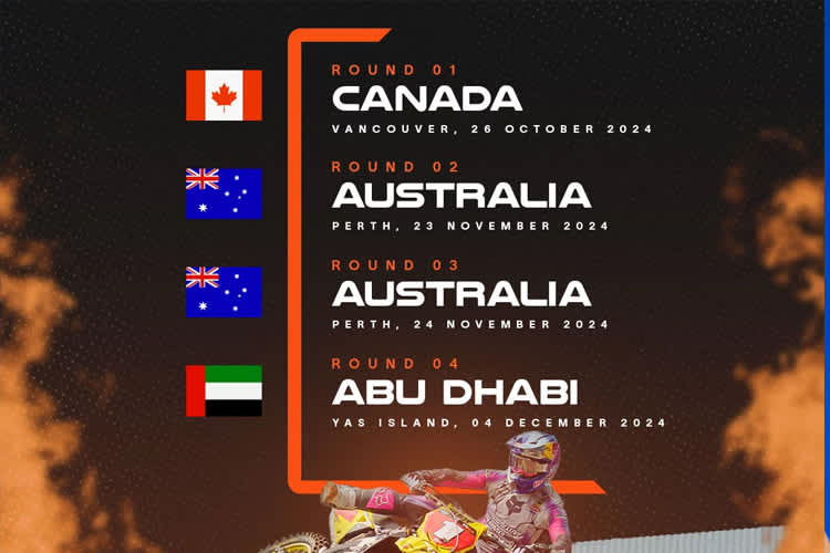 Der Kalender der Supercross-WM 2024
