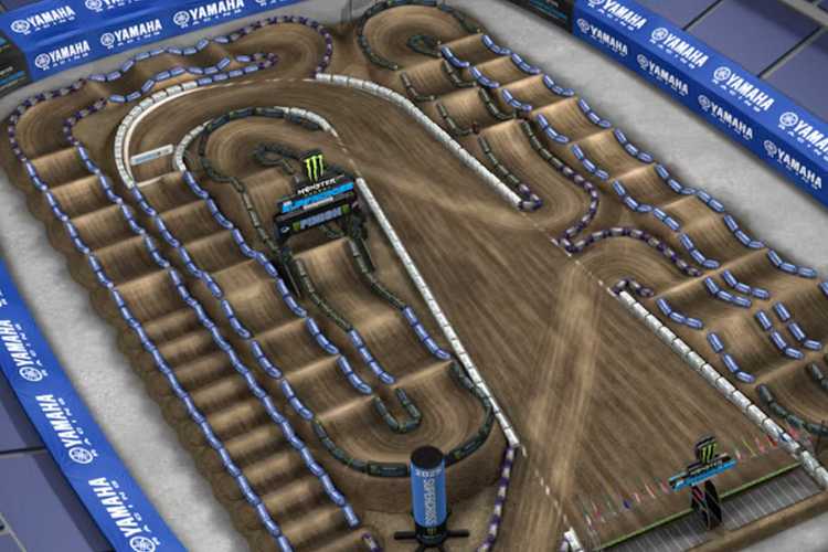 Die Strecke im Empower Field at Mile High in Denver (Colorado)