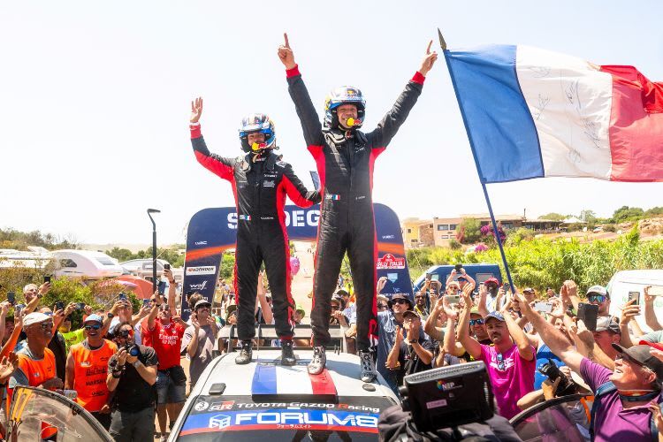 Dritter Sieg bei vier Einsätzen: Die Toyota-Teilzeit-Fahrer Ogier/Landais mausern sich zu Titelkandiaten