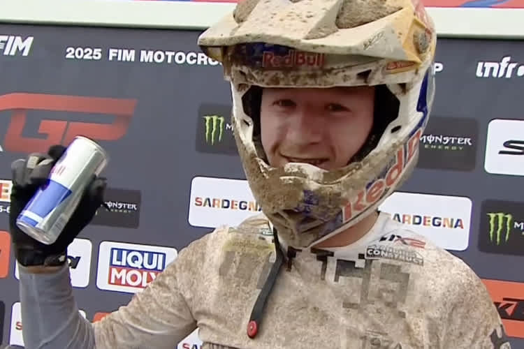 Kay de Wolf gewann den ersten MX2 Lauf in Riola Sardo