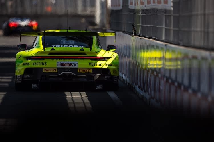 Thomas Preining zeigt der Konkurrenz sein Heck