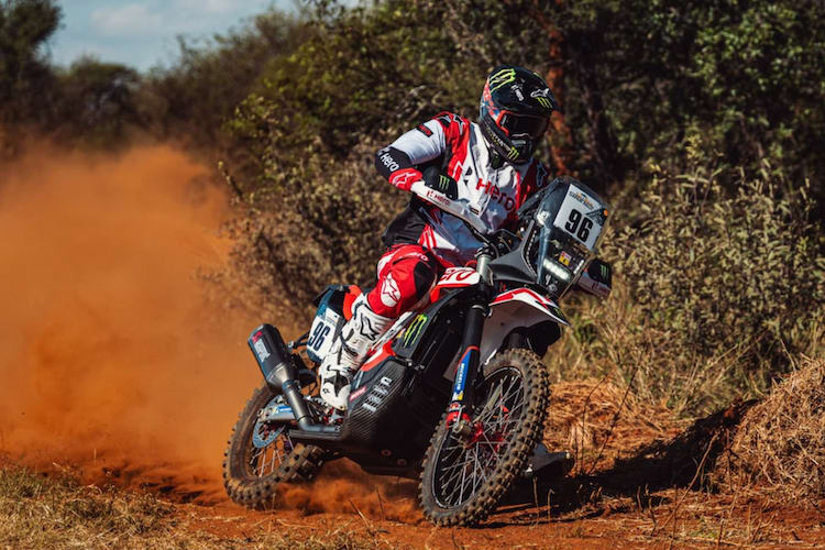 Tobias Ebster auf der Hero bei der Safari-Rallye in Südafrika