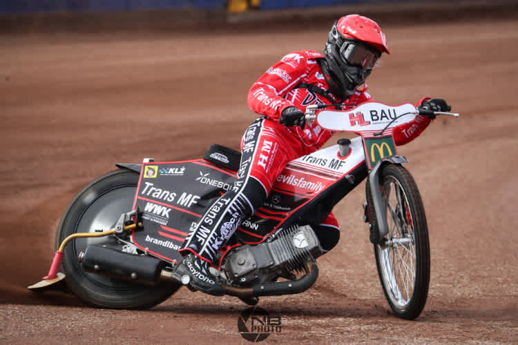 Erik Riss zeigte in Redcar eine starke Leistung