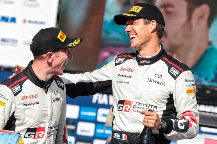 Elfyn Evans (li) und Sébastien Ogier