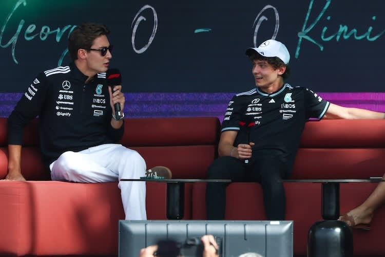George Russell und Kimi Antonelli