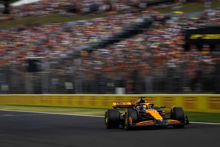 Oscar Piastri letztes Jahr auf seinem Weg zum ersten GP-Sieg