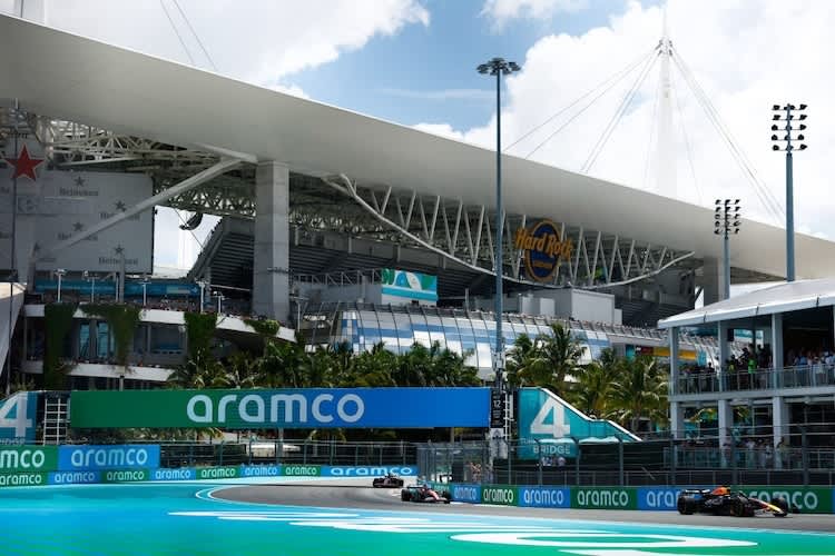 Die GP-Strecke in Miami führt um das Hard-Rock-Stadium herum
