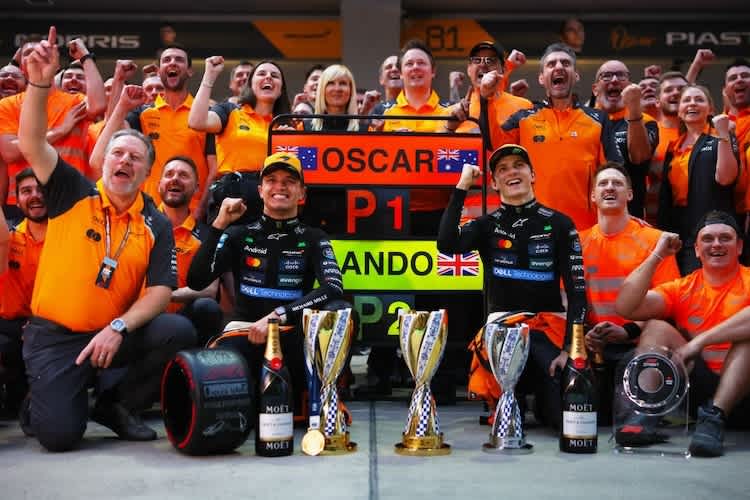 In China siegte Oscar Piastri vor Lando Norris