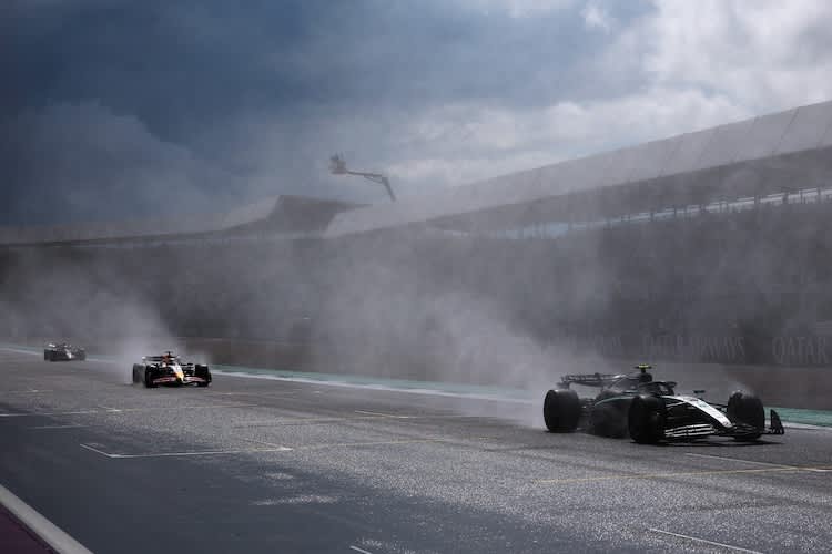 Die Gischt führte letztlich zum Ausfall von Kimi Antonelli