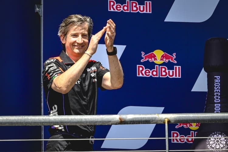 Aprila-Racing-Chef Massimo Rivola nach dem Aprilia-Sieg in Austin