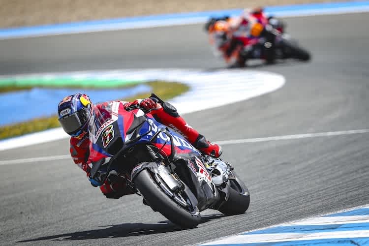 Stefan Bradl auf dem Entwicklungsbike von HRC