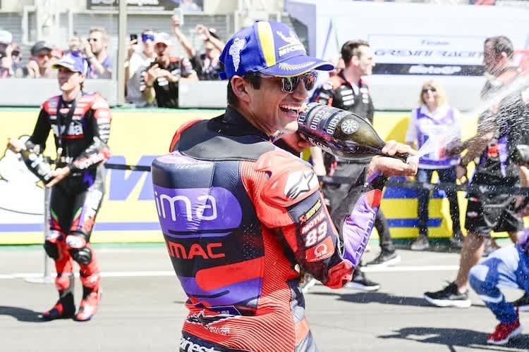 Pole-Position und Sieg: Ein fast optimaler Tag für Jorge Martin. Ein Sturz im Quali bleibt als Schönheitsfehler