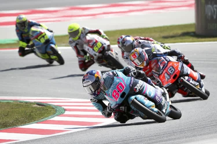 Überragend. David Alonso gewinnt das Moto3-Rennen des Catalunya-GP