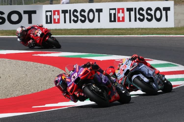 Noch fährt Jorge Martin vor Marc Márquez