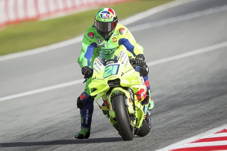 Franco Morbidelli in neuen Farben auf bekanntem MotoGP-Bike
