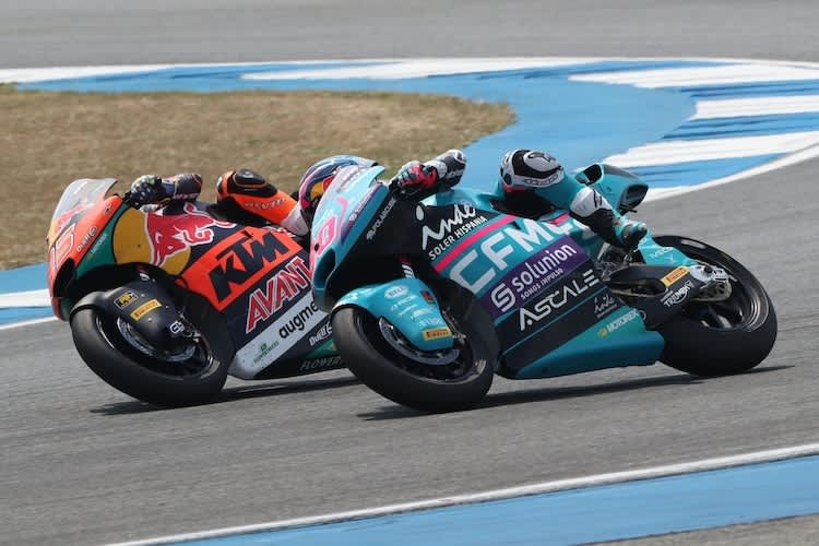 Aspar-Pilot Alonso im Wettstreit um Platz 20 mit seinem ehemaligen Moto3-Rivalen Collin Veijer