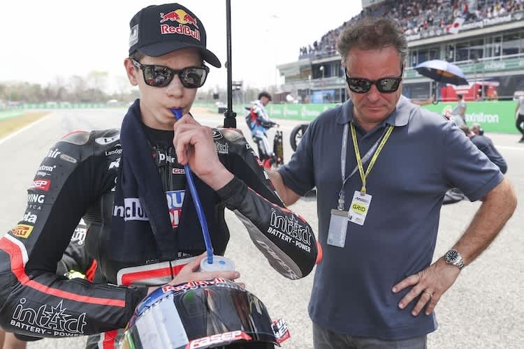 Guido Pini mit Manager Emilio Alzamora