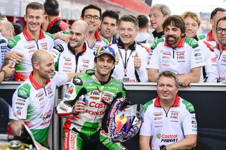 Zarco mit seinem LCR-Team