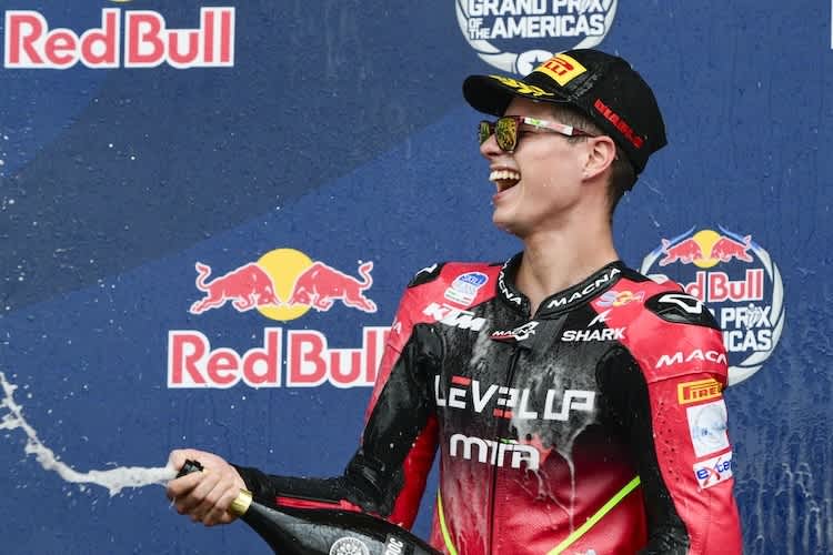 Verletzt: Moto3-Podestfahrer Matteo Bertelle