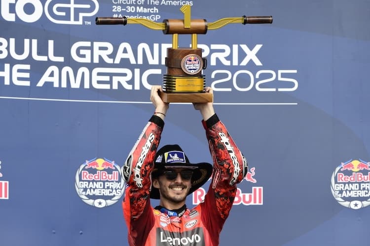 Pecco Bagnaia erster Sieg auf dem Circuit of the Americas