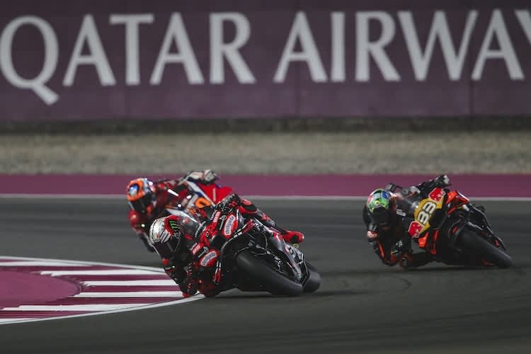 Aprilia-Werksfahrer Bezzecchi landete wieder auf Platz 9