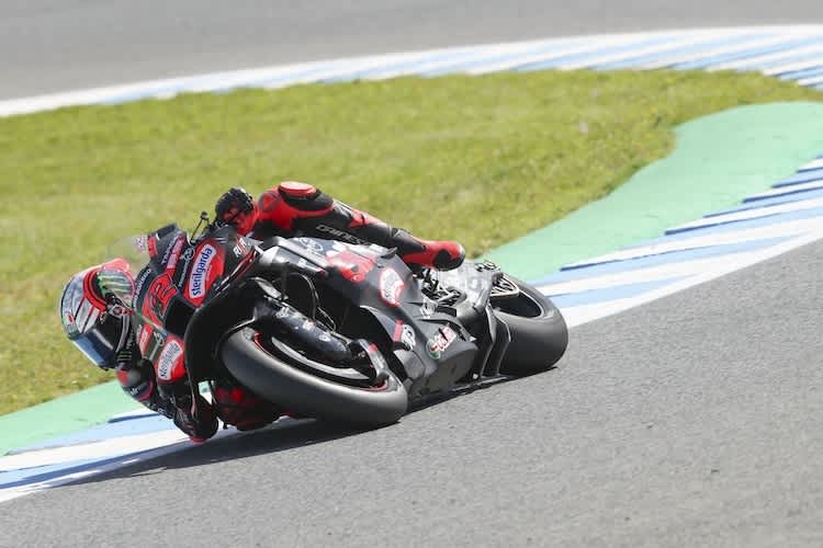 Marco Bezzecchi unterwegs in Jerez: Mit dem Umweg übers Q1 qualifizierte er sich für Startplatz 11, wurde im Sprint Achter