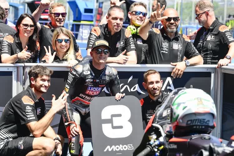 Jubel über Platz im Q2: Doch starten muss David Munoz von Position 26