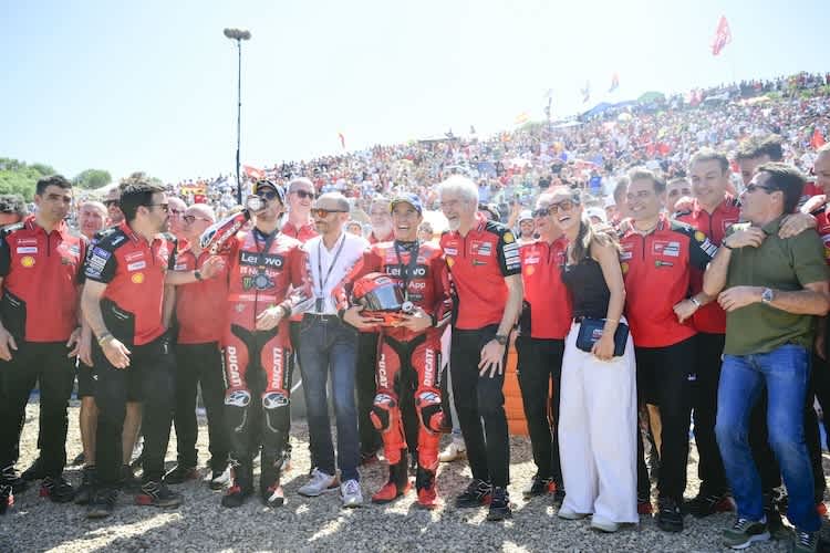 Ducati feiert nach dem letzten Sprint-Triple in Jerez