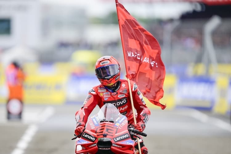 Marc Marquez: Der Sieger des Le Mans-Sprints musste sich beim GP-Rennen Honda-Pilot Zarco geschlagen gegeben