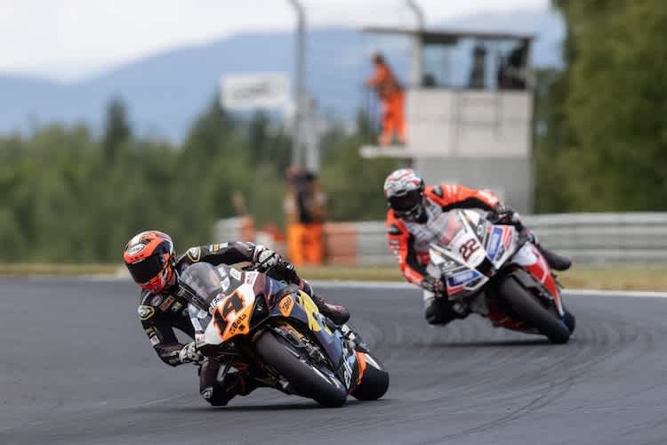 Gewohntes Bild in diesem Jahr: Sam vor Alex Lowes