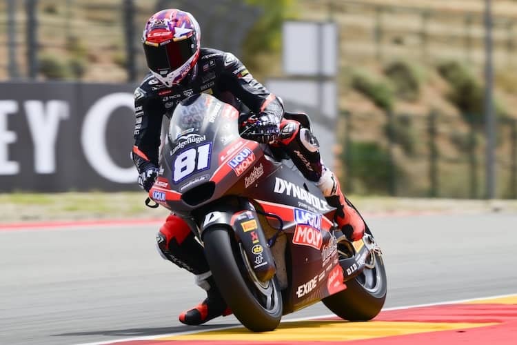 Senna Agius ist mit 77 Punkten Sechster in der Moto2-WM