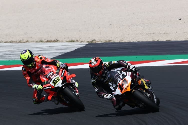 Alvaro Bautista und Sam Lowes