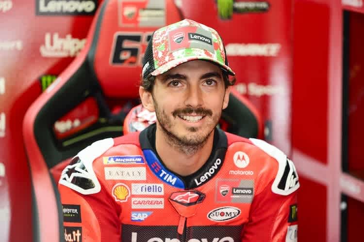 Francesco Bagnaia wirkte am Freitag äußerst zufrieden