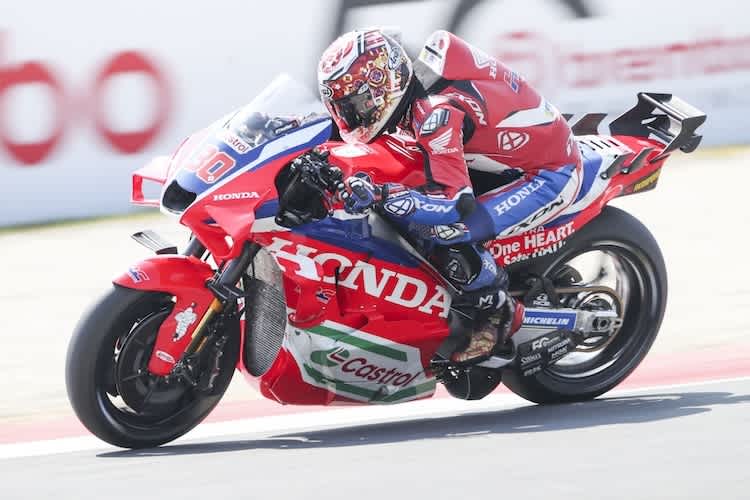 Takaaki Nakagami bei seinem letzten MotoGP-Einsatz in Mugello