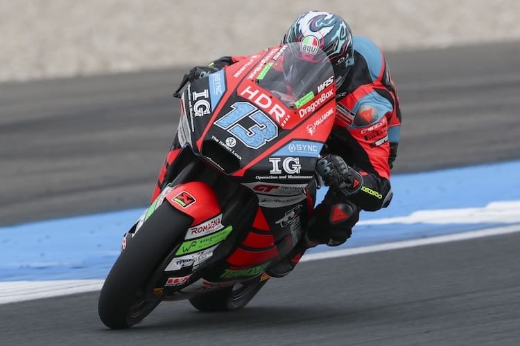 Celestino Vietti (hier in Assen) war im Zeittraining am Sachsenring Schnellster