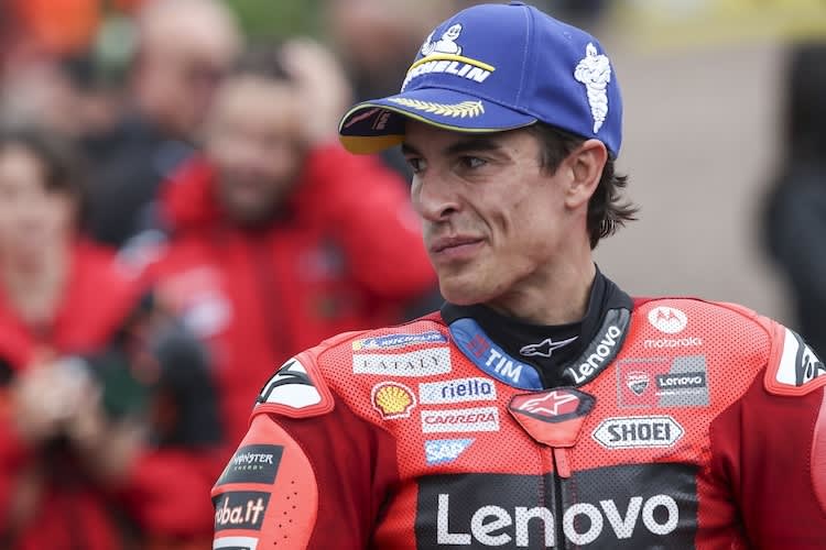 Marc Marquez nach seinem Sprint-Sieg am Sachsenring