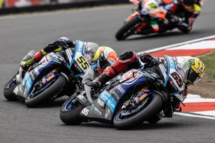 Das Yamaha-Werksduo verpasste das Podium in allen drei Rennen