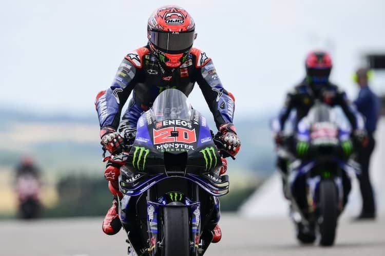Fabio Quartararo wurde beim Deutschland-GP Vierter, lag 18 Sekunden hinter der Spitze