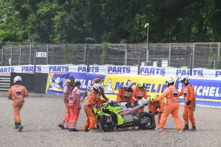 Fabio Di Giannantonio crashte im Sachsenring-GP